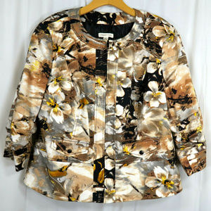 Coldwater Creek Floral Camo Jacket  VGUC